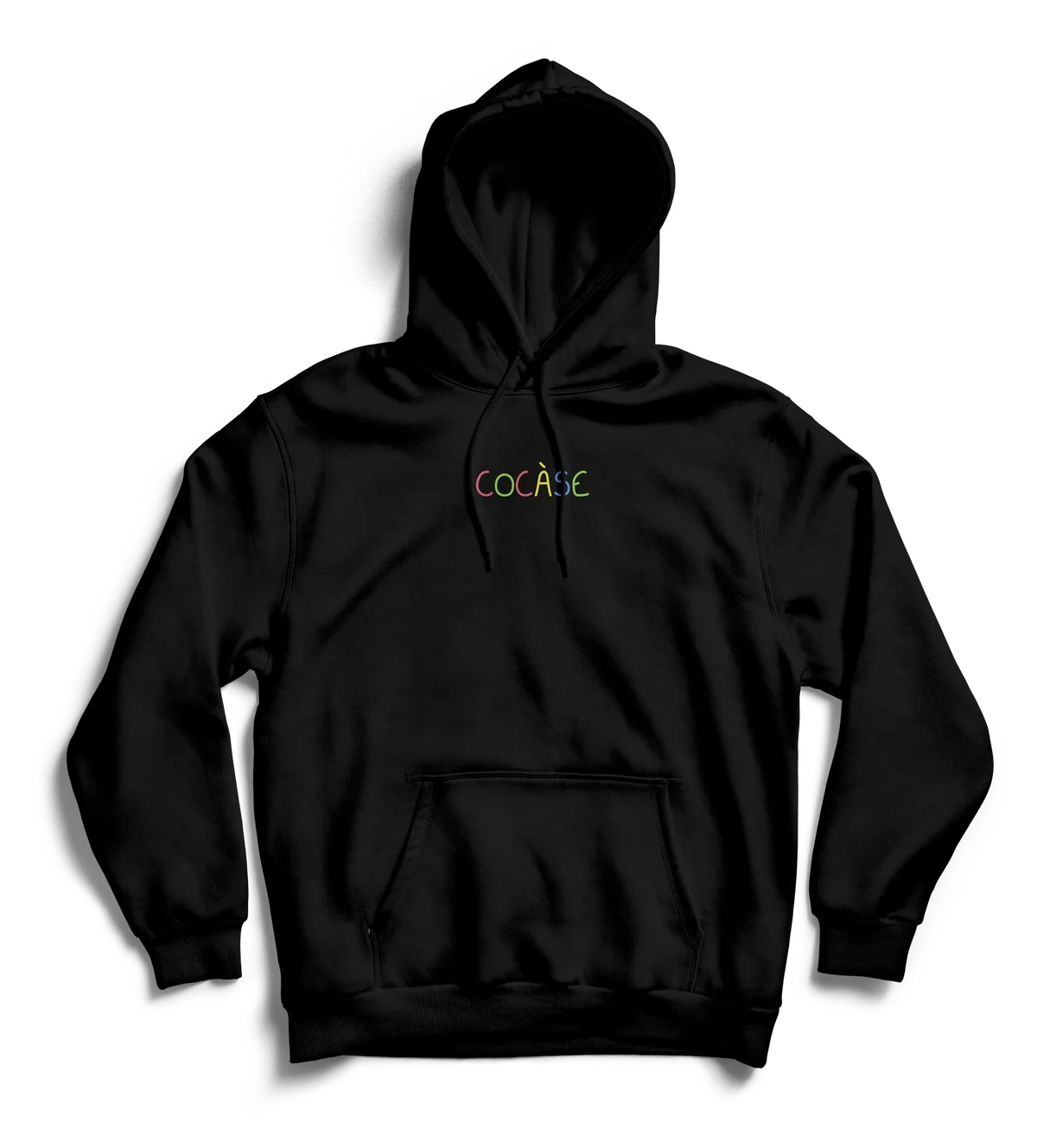 Hoodie Pastel Rainbow noir