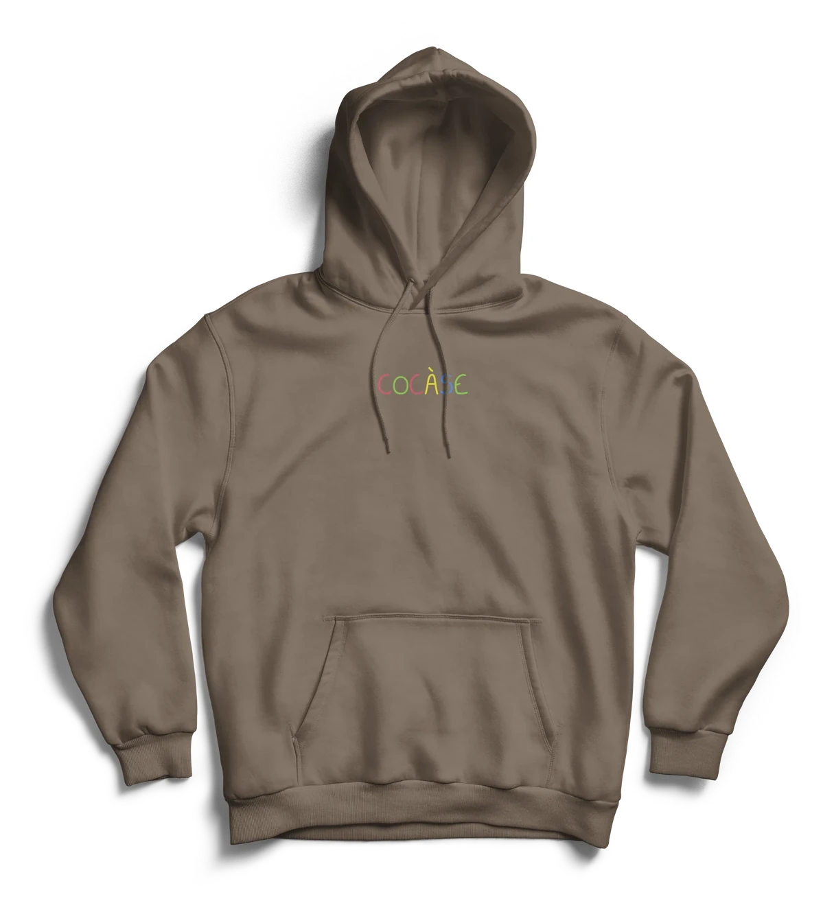 Hoodie Pastel Rainbow marron