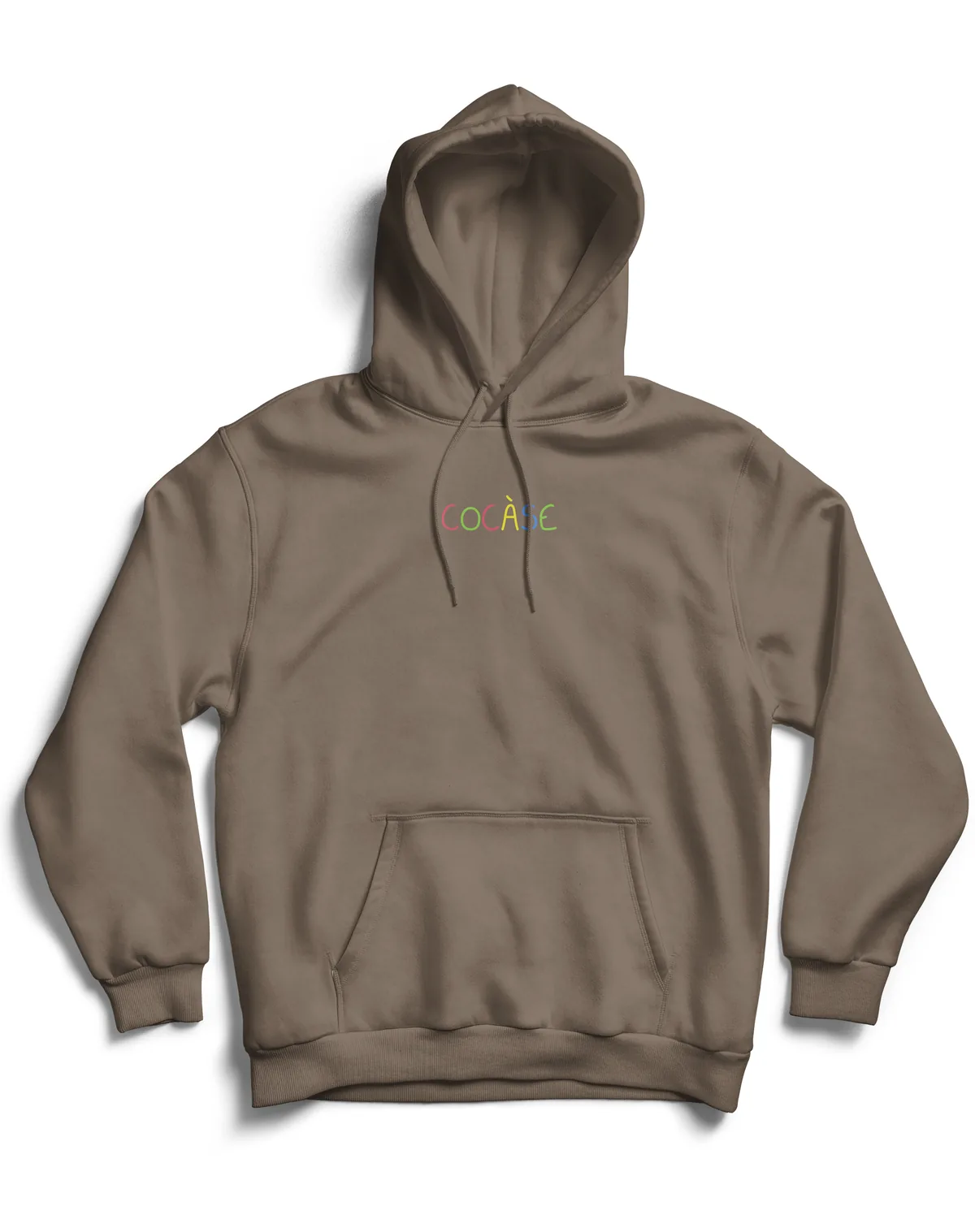 Hoodie Pastel Rainbow marron — vue avant