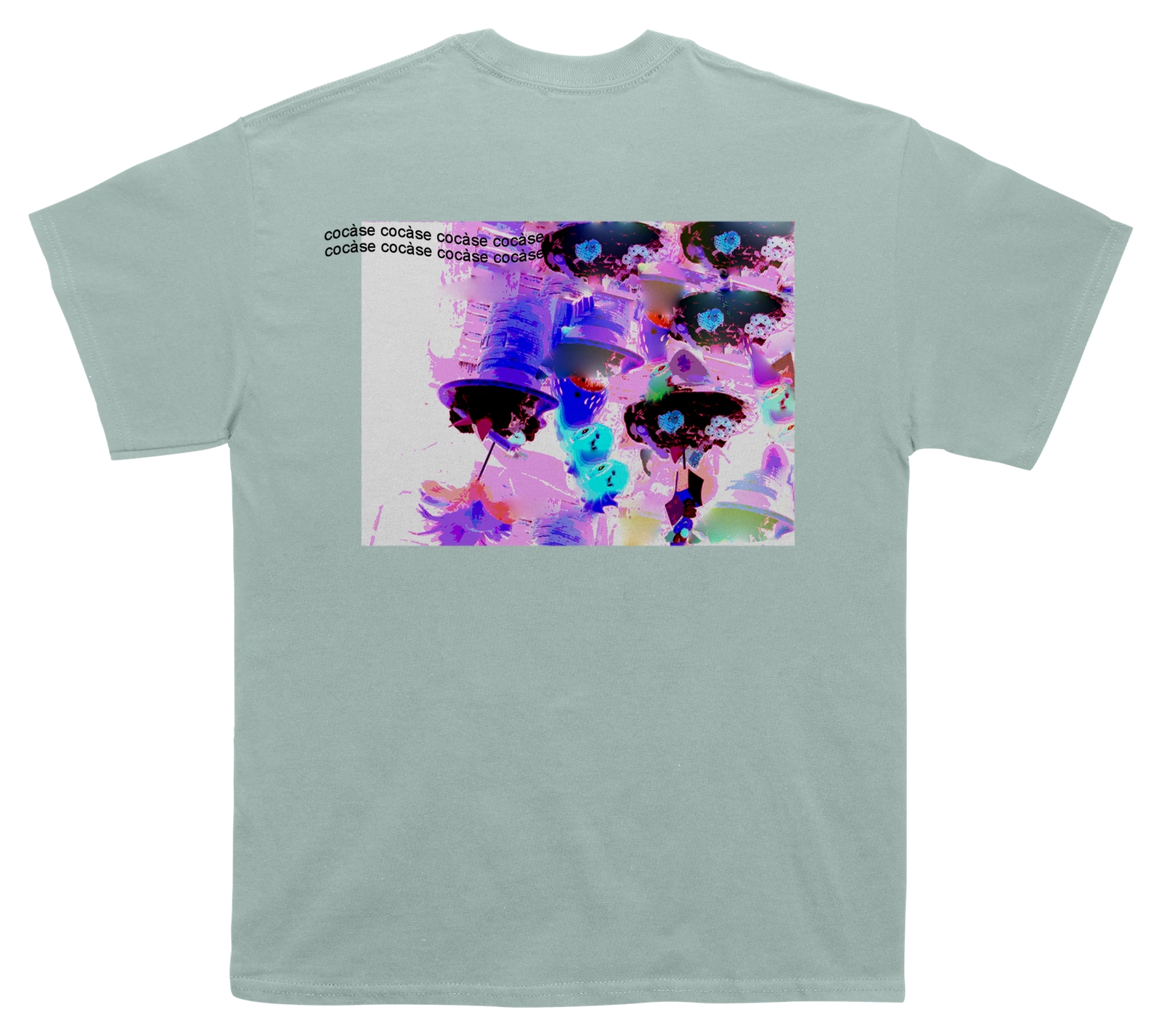 T-shirt Colorimeric bleu caraïbes — vue arrière
