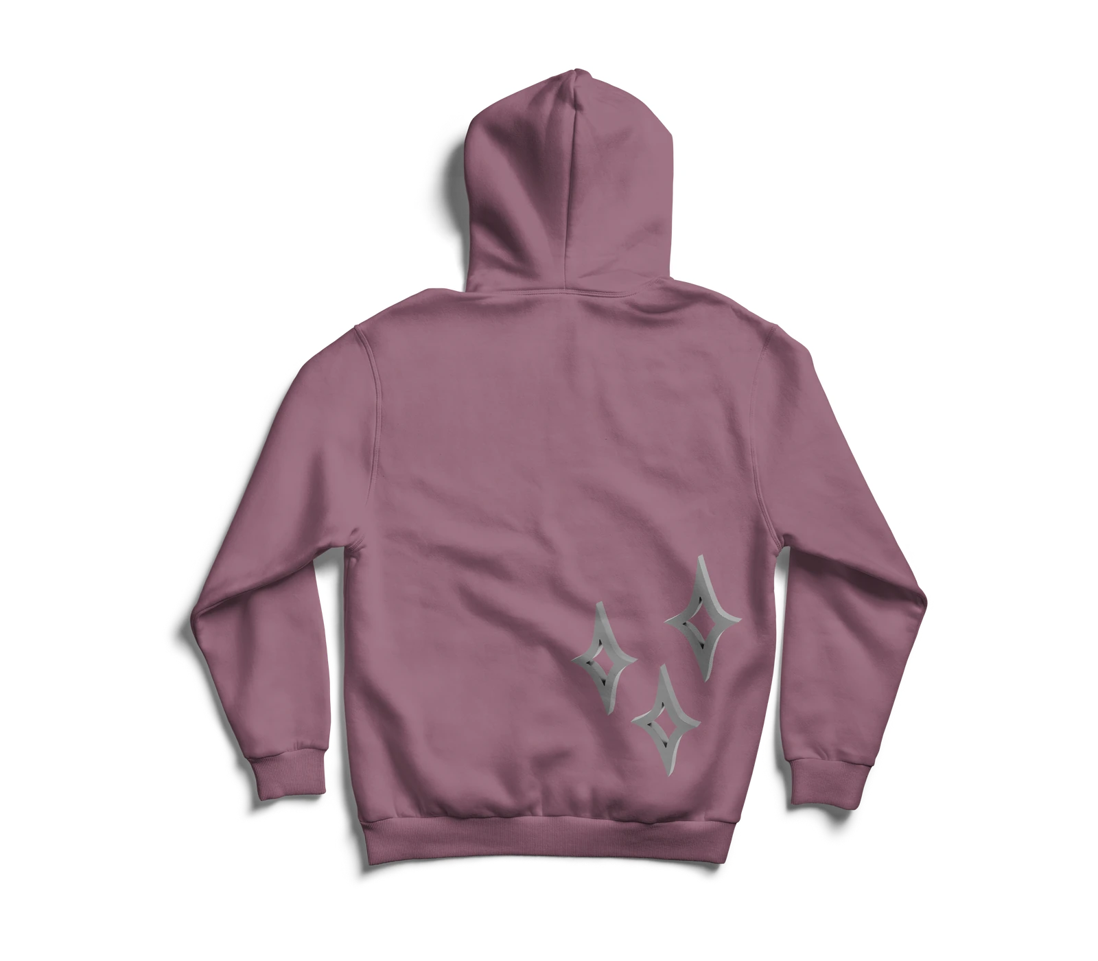 Hoodie Carbone rose hibiscus — vue arrière