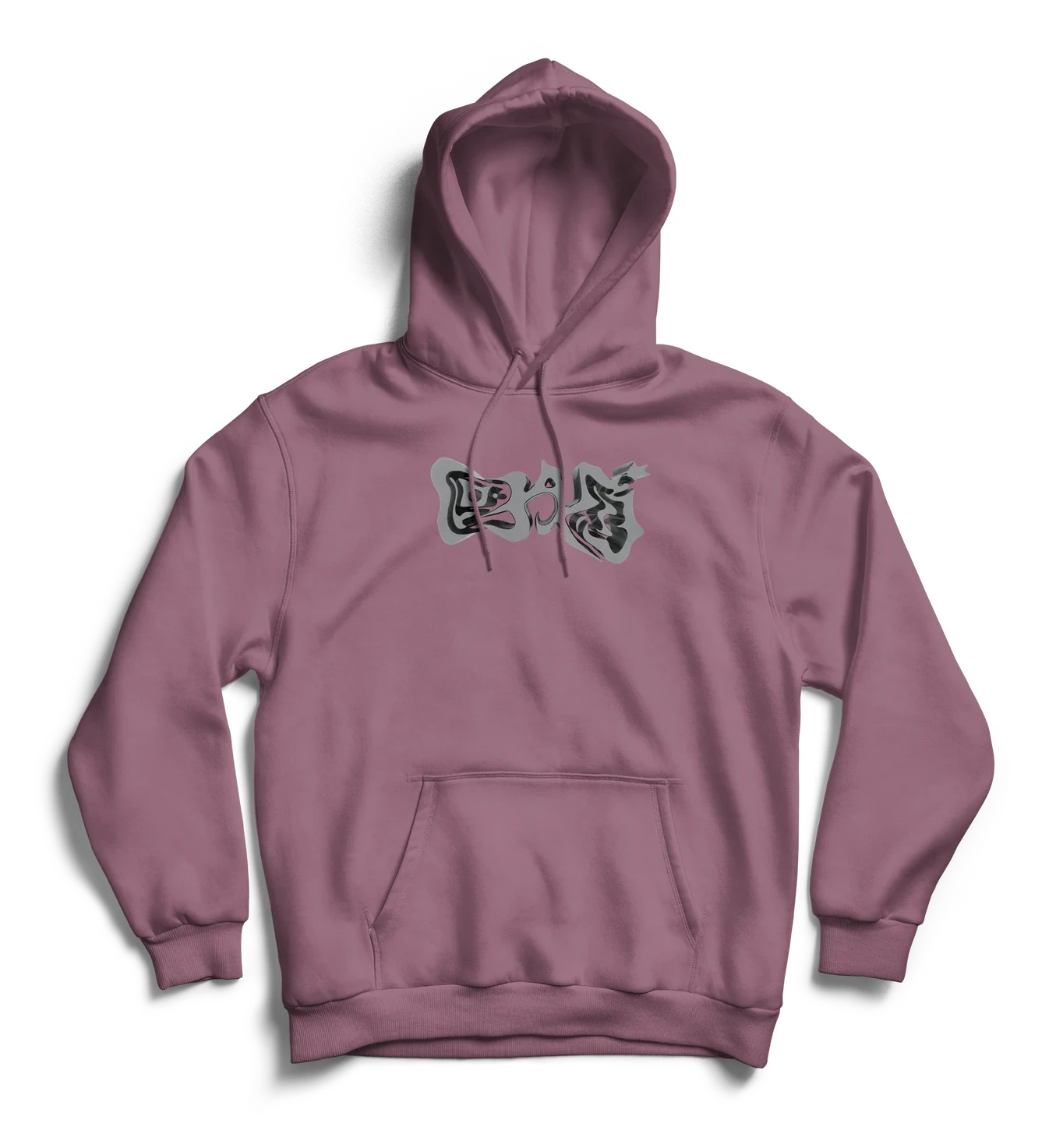 Hoodie Carbone rose hibiscus