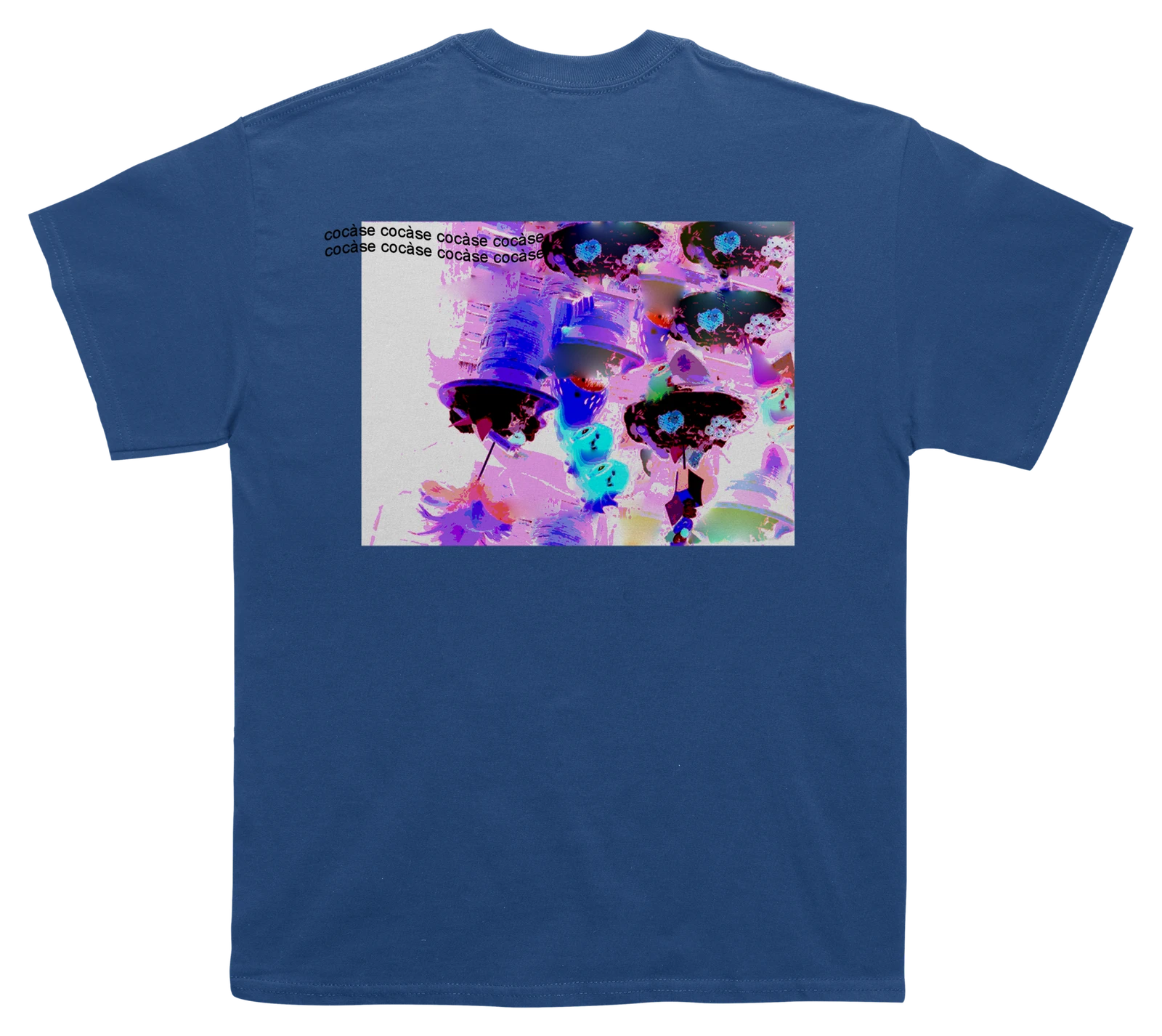 T-shirt Colorimeric bleu majorelle — vue arrière