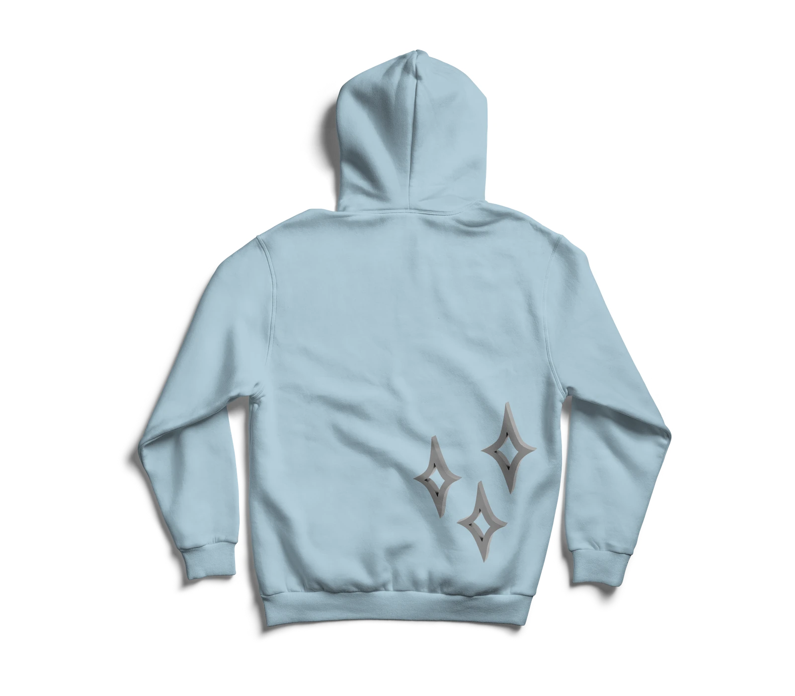Hoodie Carbone bleu ciel — vue arrière